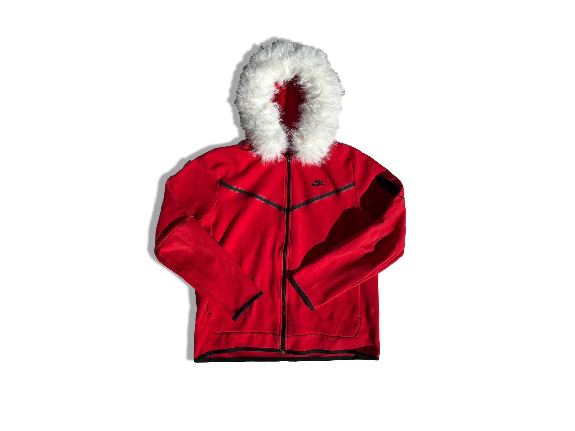 NIKE TECH FURRR "RED/WHITE"