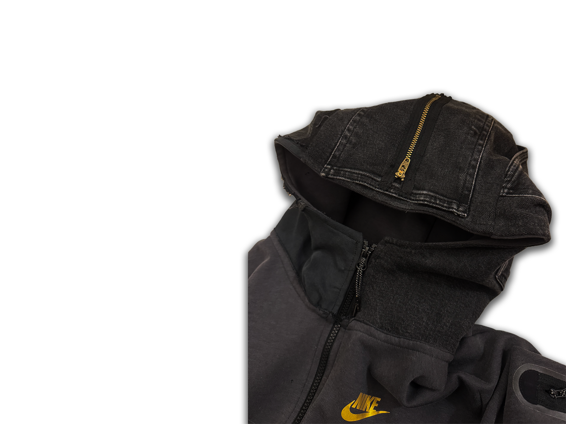 NIKE TECH CUSTOM JEANS BLACK