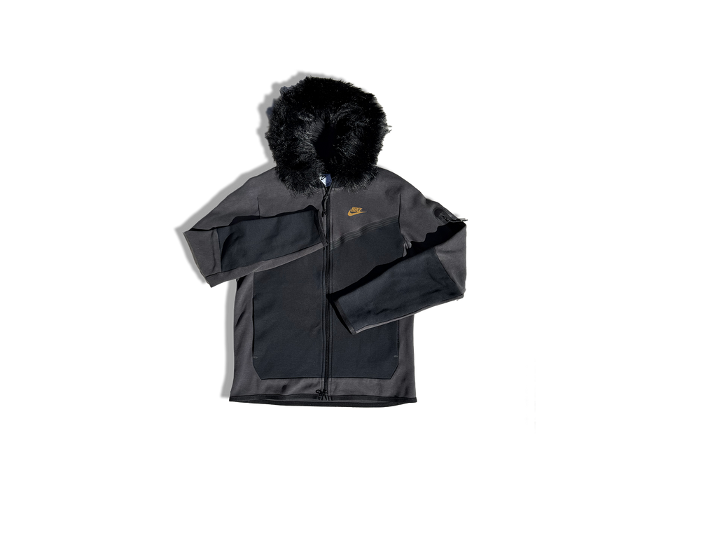 NIKE TECH FURRR "BLACK/GREY"