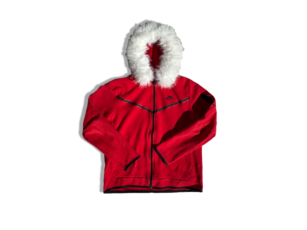 NIKE TECH FURRR "RED/WHITE"