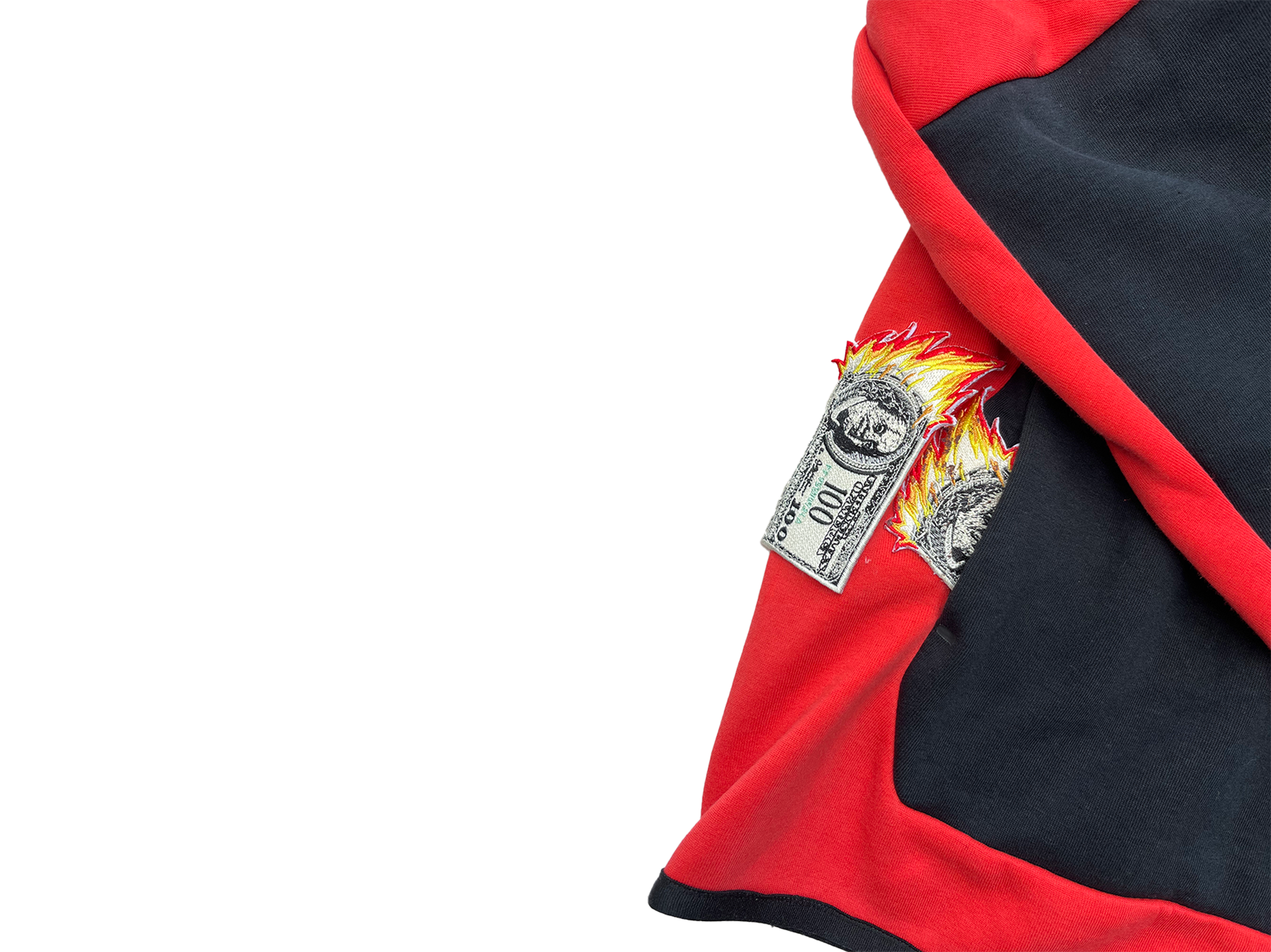 NIKE TECH FURRR "RED/BLACK/GREY" WITH SEWEN PATCHES