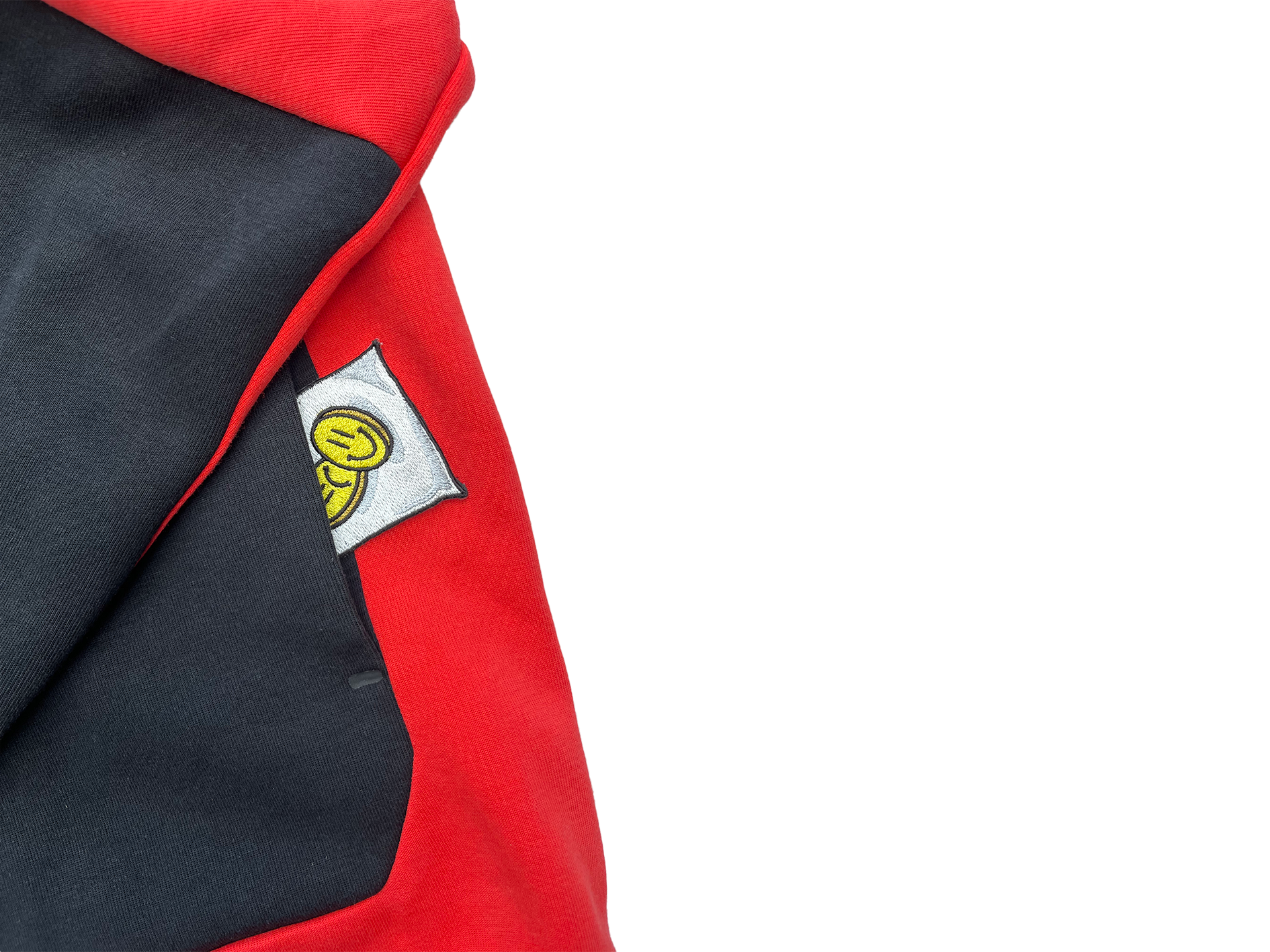 NIKE TECH FURRR "RED/BLACK/GREY" WITH SEWEN PATCHES
